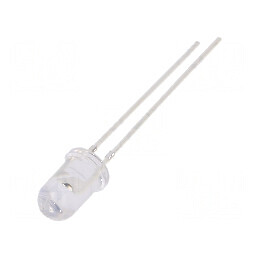 Emiţător IR 5mm 866÷892nm transparent pentru aplicații de 60mW, 40° THT | Electronic-mag.ro | Componente Electronice