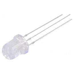 LED 8mm roșu/albastru 30° convex - Nr. term: 3 | Electronic-mag.ro | Componente Electronice
