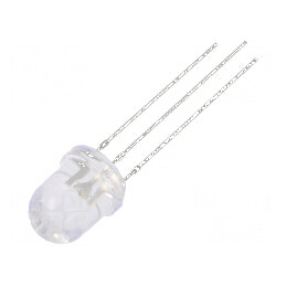 LED 8mm roșu/albastru 30° convex cu număr termic 3 | Electronic-mag.ro | Componente Electronice