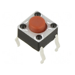 Microîntrerupător TACT SPST-NO 0,05A/12VDC THT 2 Pozitii 0,98N | Electronic-mag.ro | Componente Electronice