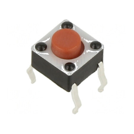 Microîntrerupător TACT SPST-NO 0,05A/12VDC THT 2 Pozitii 0,98N | Electronic-mag.ro | Componente Electronice