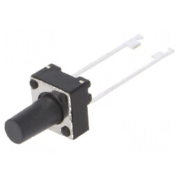 Microîntrerupător TACT SPST 2 Poz 0,05A/12VDC THT fără 1,57N - Comutator Compact pentru Circuit Electric | Electronic-mag.ro | Componente Electronice