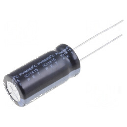 Condensator electrolitic THT 22uF 400VDC Ø12x25mm Raster 5mm pentru circuite electronice | Electronic-mag.ro | Componente Electronice