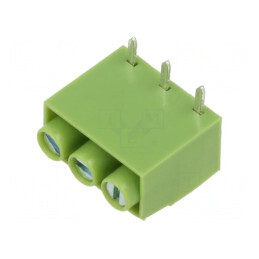 Regletă de conexiuni pentru PCB drept, 5mm, 3 piste pentru PCB | Electronic-mag.ro | Componente Electronice