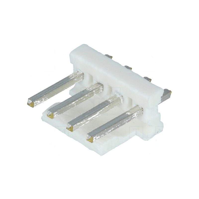 Conector cablu-placă soclu tată MTA-156 3,96mm 4 pini THT | Electronic-mag.ro | Componente Electronice
