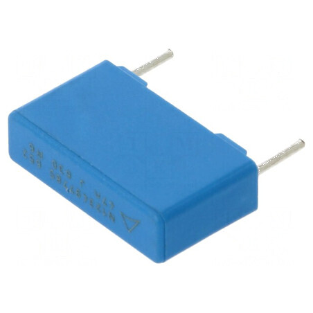 Condensator polipropilenă 47nF THT 5x10,5x18mm ±5% 15mm | Electronic-mag.ro | Componente Electronice