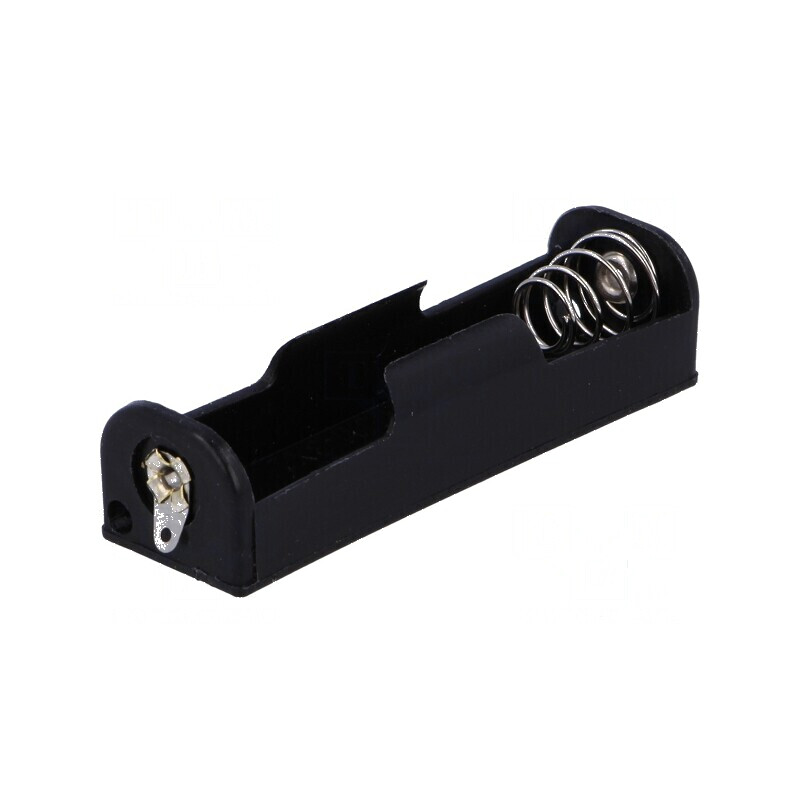 Suport pentru baterii AA, R6 cu 1 ureche pentru lipire - negru | Electronic-mag.ro | Componente Electronice Suport pentru baterii AA, R6 cu 1 ureche pentru lipire - negru | Electronic-mag.ro | Componente Electronice