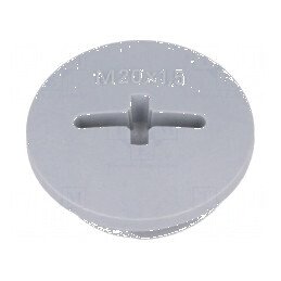 Capac de protecție M20 1,5 IP54 din poliamidă gri închis pentru cabluri de 6mm | Electronic-mag.ro | Componente Electronice