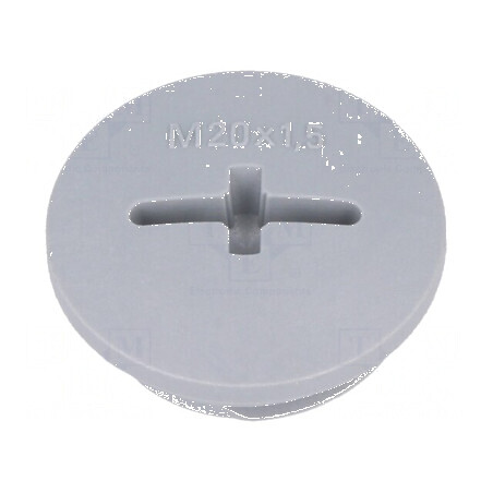 Capac de protecție M20 1,5 IP54 din poliamidă gri închis pentru cabluri de 6mm | Electronic-mag.ro | Componente Electronice