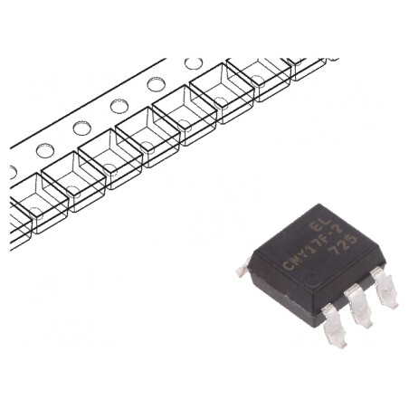 Optocuplor SMD 5kV 80V cu 1 ieșire tranzistori | Electronic-mag.ro | Componente Electronice