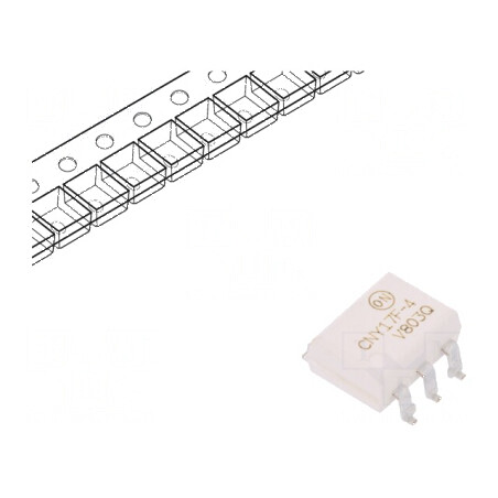 Optocuplor SMD CNY17, 1 Canal, 4,17kV, 6 Pin Gull Wing, Tranzistori | Electronic-mag.ro | Componente Electronice