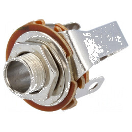 Conector Jack 6,3mm Soclu Mamă Deschis Stereo Piste 3 9mm | Electronic-mag.ro | Componente Electronice