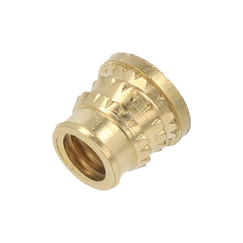 Adaos filetat din alamă M5, lungime 6,6mm pentru plastic MULTISERT® | Electronic-mag.ro | Componente Electronice