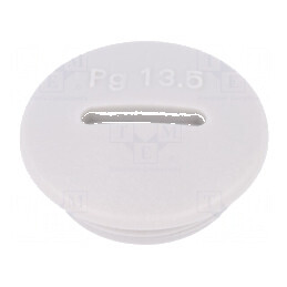 Capac de protecţie PG13,5 IP54 din poliamidă gri deschis pentru cabluri de 6mm | Electronic-mag.ro | Componente Electronice