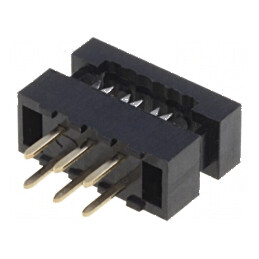 Conector IDC adaptori PIN 6 THT pentru cablu bandă 1mm - set de 10 bucăți | Electronic-mag.ro | Componente Electronice