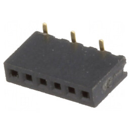 Conector şiruri pini soclu mamă 6 PIN 1,27mm SMT 1x6 | Electronic-mag.ro | Componente Electronice