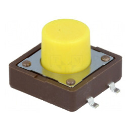 Microîntrerupător TACT SPST-NO 0,05A/12VDC SMT - Pozitie 2, Fara | Electronic-mag.ro | Componente Electronice