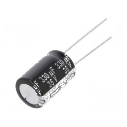 Condensator electrolitic low ESR THT 680uF 25VDC Ø10x16mm pentru circuite electronice | Electronic-mag.ro | Componente Electronice