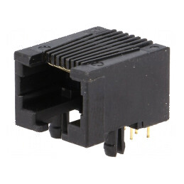 Conector RJ45 soclu 8p8c THT unghi 90° pentru cabluri de rețea | Electronic-mag.ro | Componente Electronice