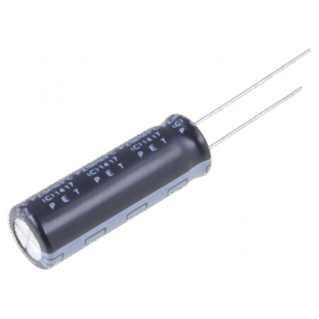 Condensator electrolitic THT 27uF 400VDC Ø10x30mm ±20% 2000h pentru circuite electrice | Electronic-mag.ro | Componente Electronice