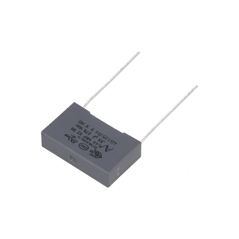 Condensator polipropilenă X2 R46 125°C 330nF 26,5x7x16mm - componentă electronică de calitate | Electronic-mag.ro | Componente Electronice Condensator polipropilenă X2 R46 125°C 330nF 26,5x7x16mm - componentă electronică de calitate | Electronic-mag.ro | Componente Electronice