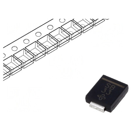 Diodă redresoare SMD 100V 3A DO214AB, SMC - Ufmax 1,15V | Electronic-mag.ro | Componente Electronice