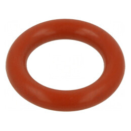 Garnitură O-ring silicon roșie, Thk 5mm, Øint 18mm, rezistență temperatură -60÷160°C | Electronic-mag.ro | Componente Electronice