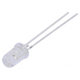 LED 5mm albastru 18000-22000mcd 60° cu parte frontală convexă | Electronic-mag.ro | Componente Electronice