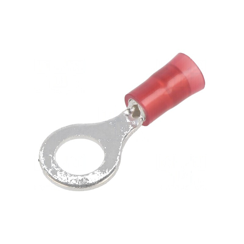 Vârf inelar roșu Ø 6mm 0,5÷1mm² crimp pentru cablu izolat | Electronic-mag.ro | Componente Electronice Vârf inelar roșu Ø 6mm 0,5÷1mm² crimp pentru cablu izolat | Electronic-mag.ro | Componente Electronice