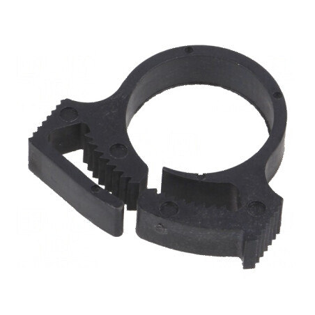 Clipsuri Øbuclă din poliamidă neagră UL94HB, 14,5÷16,6mm, lățime 5,9mm | Electronic-mag.ro | Componente Electronice