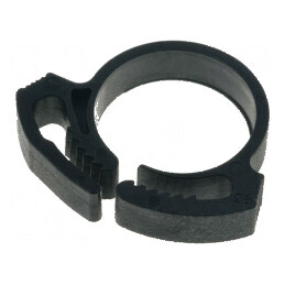 Clipsuri Øbuclă din poliamidă neagră UL94HB, dimensiuni 15,9-18,2mm, lățime 5,9mm | Electronic-mag.ro | Componente Electronice