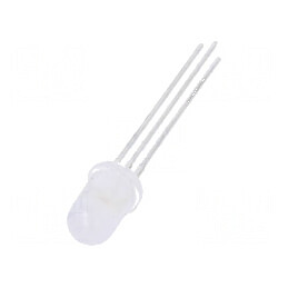 LED 5mm roșie/verde 40° convex, 3 75mW - Lumină decorativă pentru proiecte electronice | Electronic-mag.ro | Componente Electronice