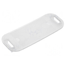 Etichetă poliamidă naturală UL94V-2, 12,7mm, prin orificiu | Electronic-mag.ro | Componente Electronice