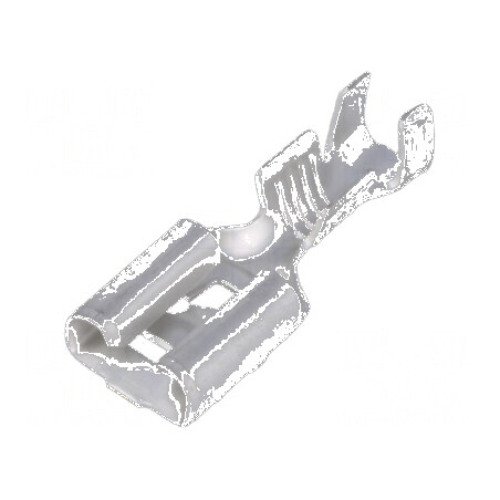 Terminal plat 6,3mm mamă pentru cablu 1÷2,5mm2 crimpat 0,8mm | Electronic-mag.ro | Componente Electronice