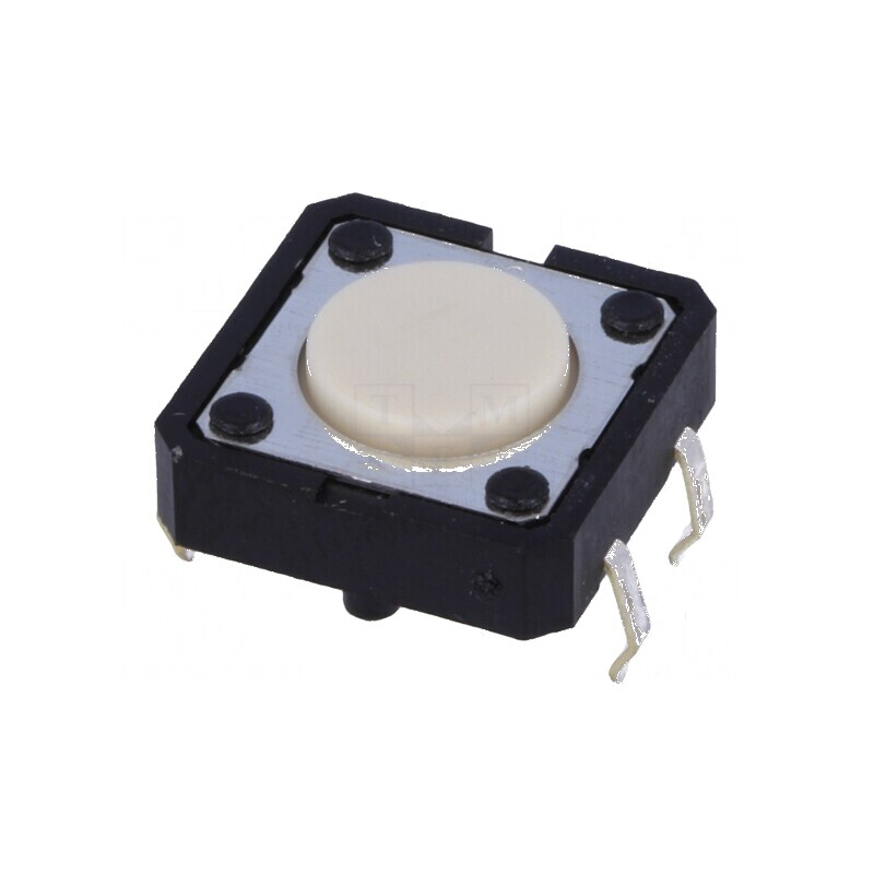 Microîntrerupător TACT SPST-NO 0,05A/24VDC THT, Pozitie 2, Fara accesorii | Electronic-mag.ro | Componente Electronice