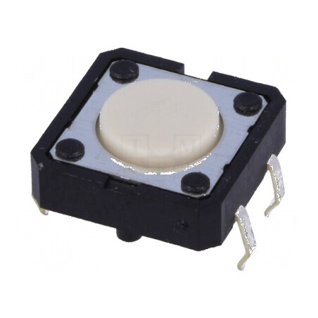 Microîntrerupător TACT SPST-NO 0,05A/24VDC THT, Pozitie 2, Fara accesorii | Electronic-mag.ro | Componente Electronice