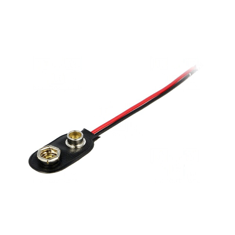 Conector 6F22 cu cablu de 0,15m și mufă - 1x2 6LR61 | Electronic-mag.ro | Componente Electronice