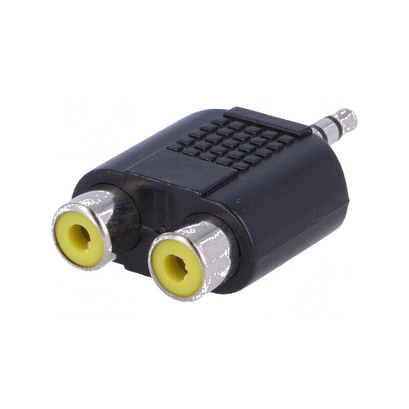 Adaptor Jack 3,5mm la RCA stereo x2 - Conector audio de calitate | Electronic-mag.ro | Componente Electronice