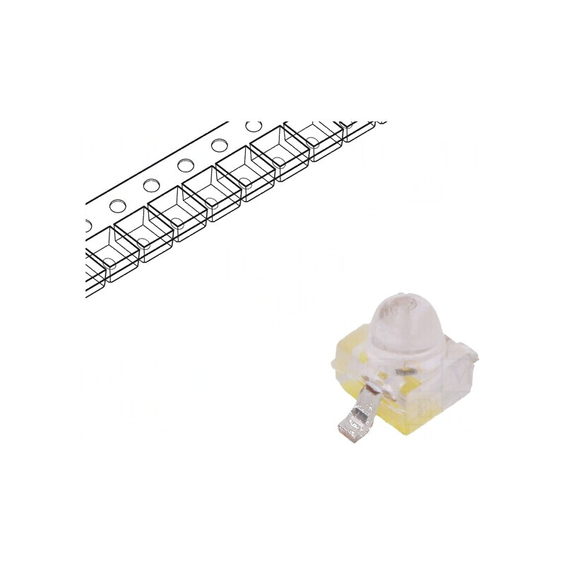 LED SMD Gull wing ambră 250-800mcd 15° 20mA 2,21x2,08x2,92mm | Electronic-mag.ro | Componente Electronice