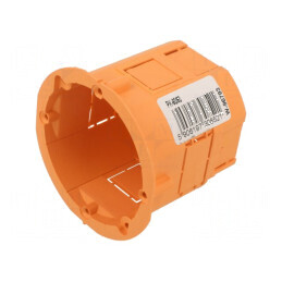 Carcasă doză electrică Ø 60mm Z 60mm pentru montaj în perete adâncime | Electronic-mag.ro | Componente Electronice