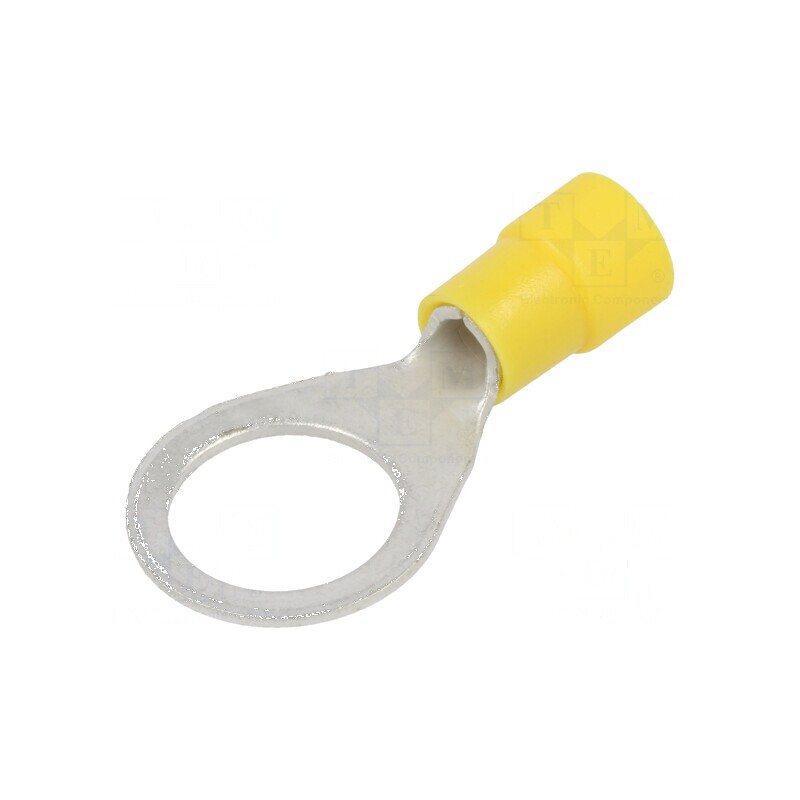 Vârf inelar M12 Ø 13mm pentru cablu de cupru 4÷6mm2, crimpat și izolat | Electronic-mag.ro | Componente Electronice Vârf inelar M12 Ø 13mm pentru cablu de cupru 4÷6mm2, crimpat și izolat | Electronic-mag.ro | Componente Electronice
