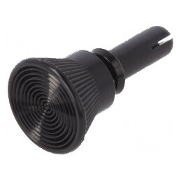 Diblu poliamidă 10mm, diametru orificiu montare 4,1mm, negru | Electronic-mag.ro | Componente Electronice