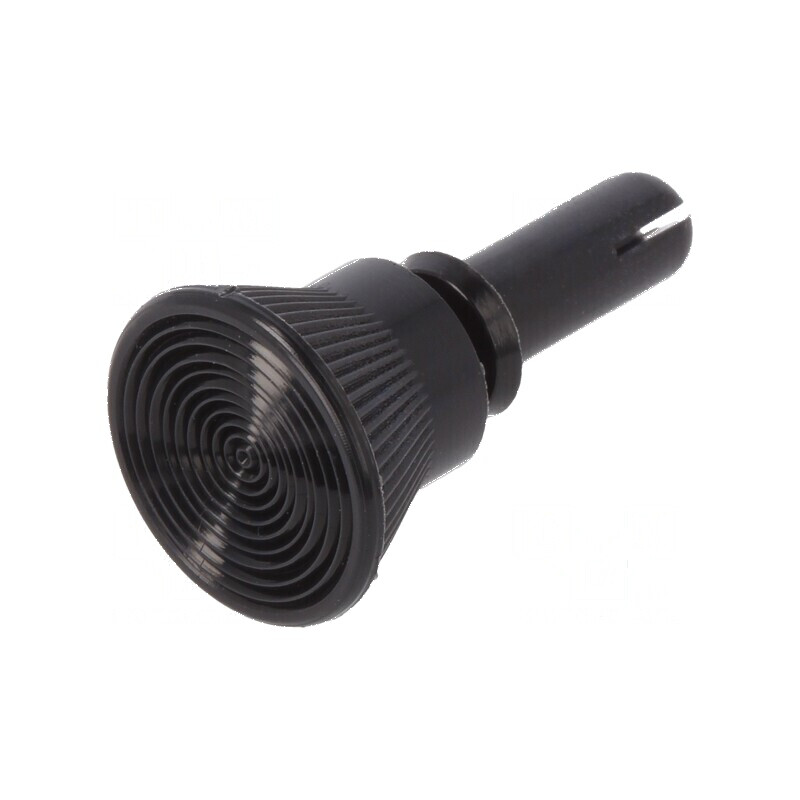 Diblu poliamidă 10mm, diametru orificiu montare 4,1mm, negru | Electronic-mag.ro | Componente Electronice