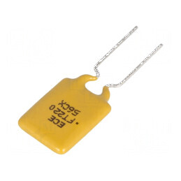 Siguranţă polimerică PTC 2,2A Ø0,51mm x 7,6mm - Protecţie electrică | Electronic-mag.ro | Componente Electronice