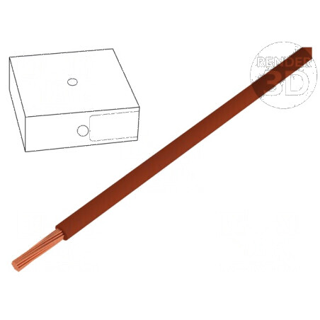 Cablu electric H05V-K litat cu 1mm² PVC maro 300V/500V, 100m, Clasa 5 | Electronic-mag.ro | Componente Electronice