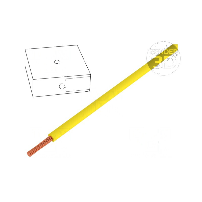 Cablu electric H05V-K litat 1mm2 PVC galben 300V 500V 100m Clasa 5 | Electronic-mag.ro | Componente Electronice