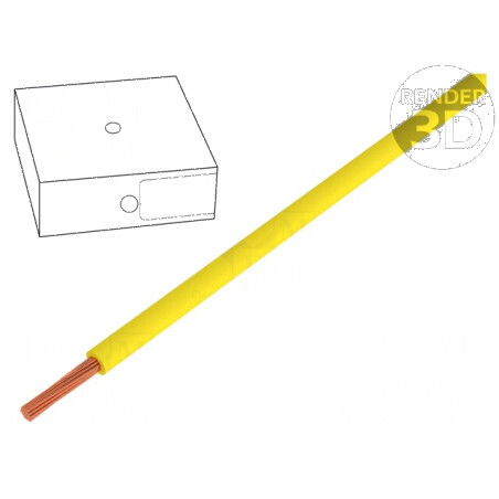 Cablu electric H05V-K litat 1mm2 PVC galben 300V 500V 100m Clasa 5 | Electronic-mag.ro | Componente Electronice