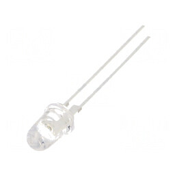 LED 5mm verde 160000-180000mcd 8° cu parte frontală convexă | Electronic-mag.ro | Componente Electronice