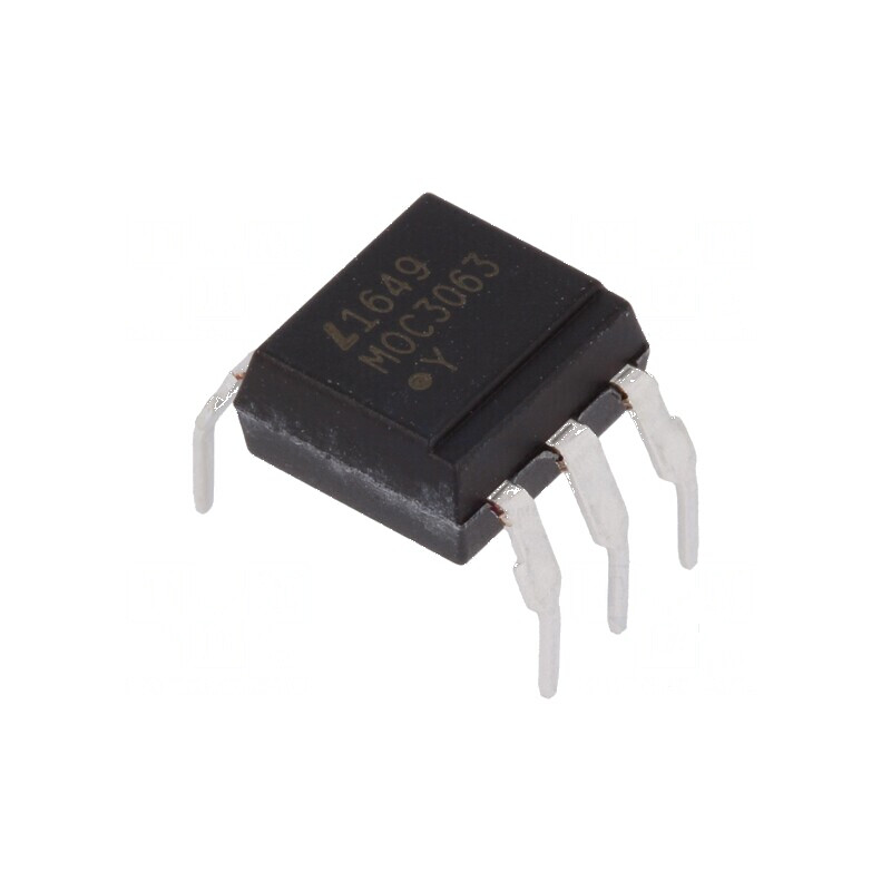 Optotriac 5kV Uieş, 600V, circuit de comutare în zero, DIP6, componentă electronică | Electronic-mag.ro | Componente Electronice