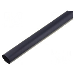 Manşon termocontractabil negru 2:1 2,4mm L: 1m fără adeziv | Electronic-mag.ro | Componente Electronice